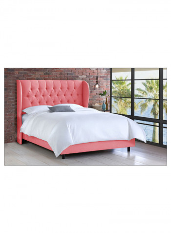 Tufted Upholstered Bed Without Mattress Petal 200 x 200centimeter