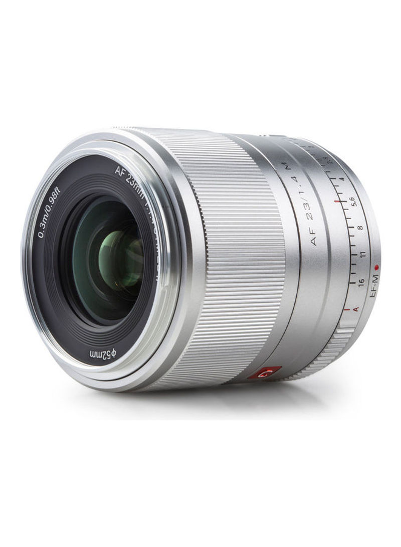 Af23/f1.4m Auto Focus Camera Lens Silver