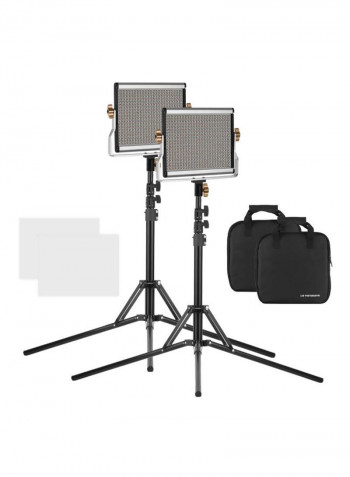 Portable Studio Photography And Video Shooting Light Panel Kit 23.2x19.8centimeter Black/Silver/Gold