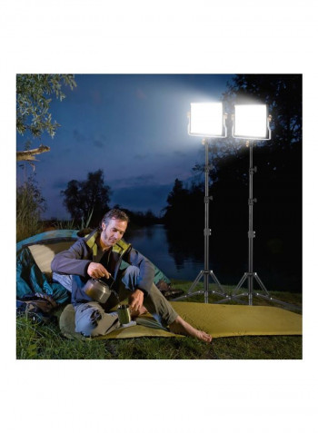 Portable Studio Photography And Video Shooting Light Panel Kit 23.2x19.8centimeter Black/Silver/Gold