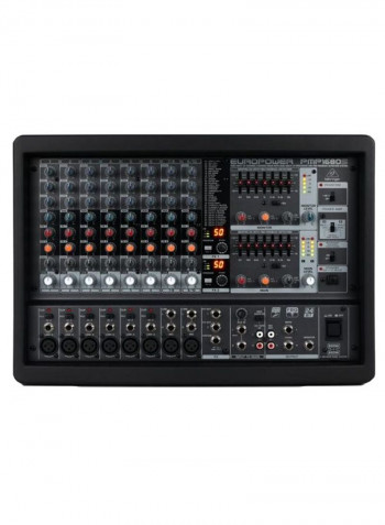 10-Channel Multi-FX Processor Powered Mixer PMP1680S Black