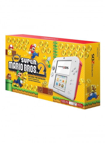 2DS Console White/Red With New Super Mario Bros. 2