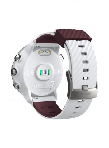 7 Smartwatch Sportswatch White/Burgundy