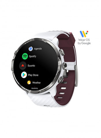 7 Smartwatch Sportswatch White/Burgundy