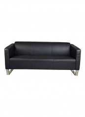 Three Seater Sofa Black/Silver L39.4 X W19.7 X H28.3inch