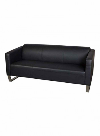 Three Seater Sofa Black/Silver L39.4 X W19.7 X H28.3inch