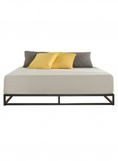 Avey Frame Platform Bed With Mattress Black