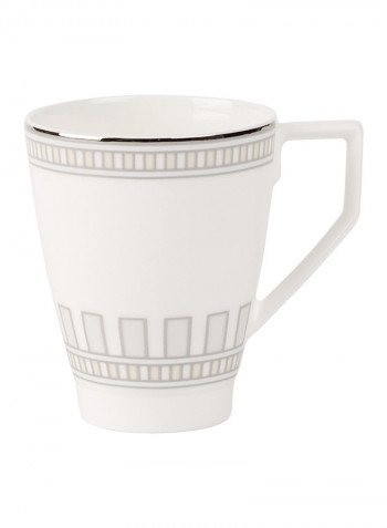 12-Piece La Classica Contura Tea Cup And Saucer Set White/Grey