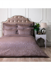 4-Piece Casablanca Bedding Set Cotton Brown 240x290centimeter