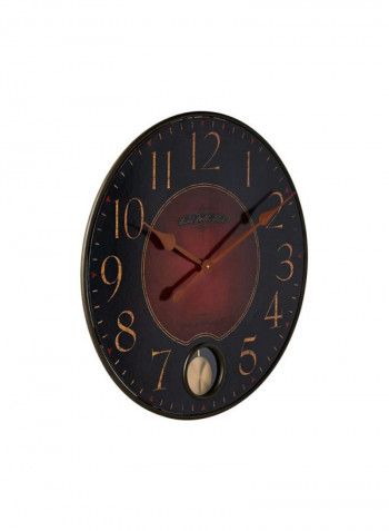 Armon Gallery Wall Clock Brown/Black 26inch