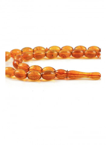 Baltic Amber Prayer Beads  With Sterling Silver Components