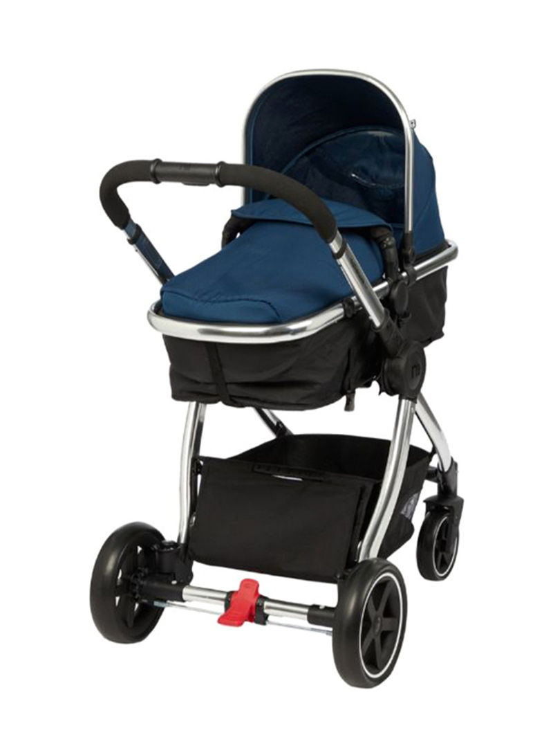 4-Wheel Journey Chrome Travel Stroller - Newborn