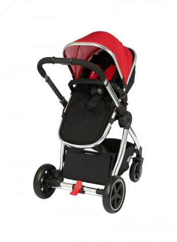4-Wheel Journey Chrome Travel Stroller - Newborn