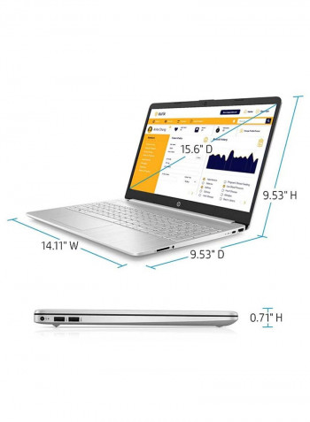 15DY1032WM Tochscreen Laptop with 15.6-inch HD Display, Core i3 Processer/8GB RAM/256GB SSD/Intel UHD Graphics silver
