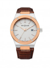 Men's Leather Analog Wrist Watch H SH NH866025 6BGFIR