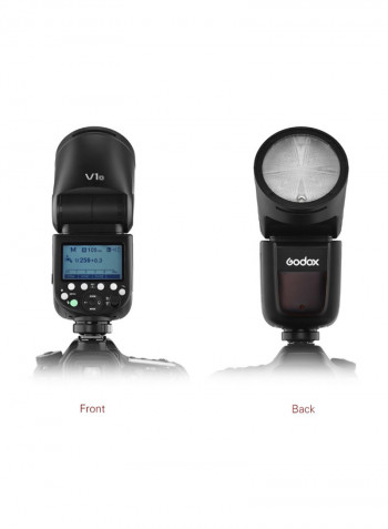 V1O Professional Camera Flash Speedlite Light Black