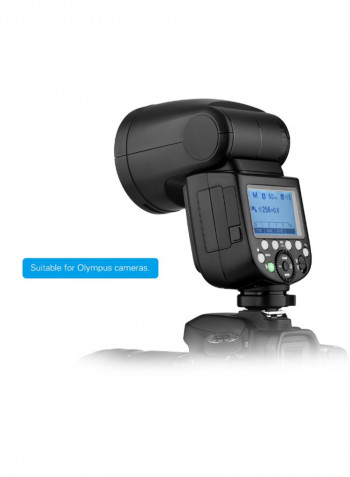 V1O Professional Camera Flash Speedlite Light Black