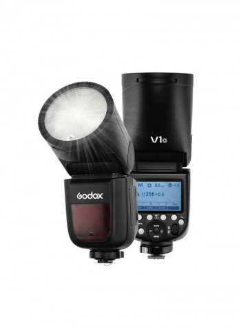 V1O Professional Camera Flash Speedlite Light Black