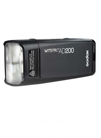 Wistro AD200 TTL HSS 1/8000s Pocket Strobe Flash Light Black
