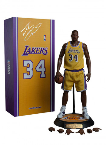 Los Angeles Lakers 34 Shaquille O'Neal Figure 14.5inch