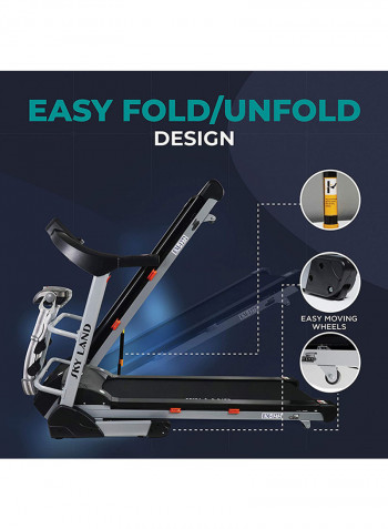 Motorized Treadmill With Auto Incline, Massager Belt And Bluetooth Speaker EM-1272 180x135.5x76cm