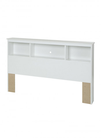 Reevo Full Mates Headboard Bed Without Mattress White King