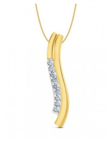 Divine Swirl Diamond Pendant Necklace