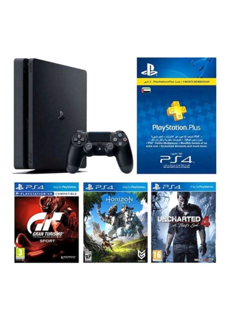 Sony PlayStation 4 500GB Console With PlayStation Plus Subscription Card And 3 Games