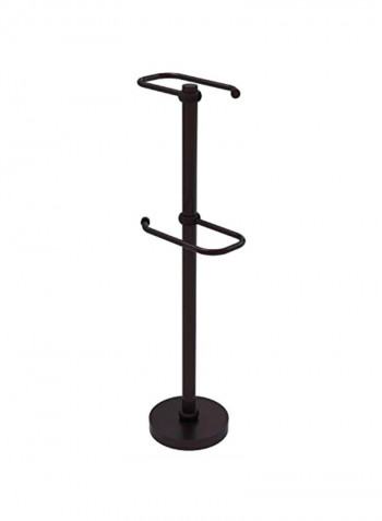 Two Roll Toilet Tissue Stand Black 11.5x6x26inch