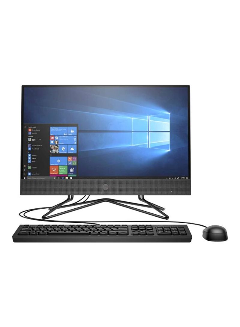 200G4 All In One Desktop With 21.5-Inch Display, Core i3-10110U Processor/4GB RAM/1TB HDD/Intel UHD Graphics Black