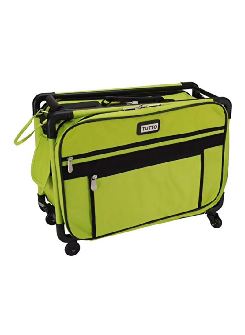 Collapsible Sewing Machine Case Green/Black 19x10x13inch