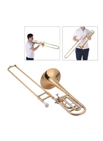 Flat Trombone With Carry Case