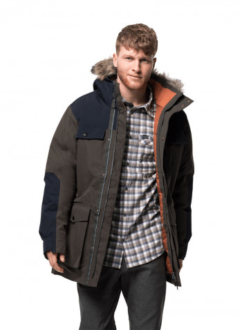 Glacier Bay Parka Grey/Black