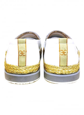 Men's Perforated Slip-On Shoes White