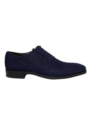 Men's Denim Lace Up Oxfords Navy