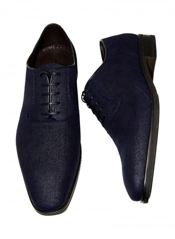 Men's Denim Lace Up Oxfords Navy