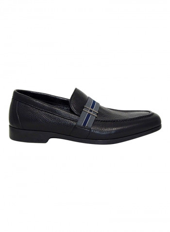 Men's Textured Slip-On Shoes Black