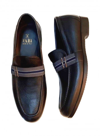 Men's Textured Slip-On Shoes Black