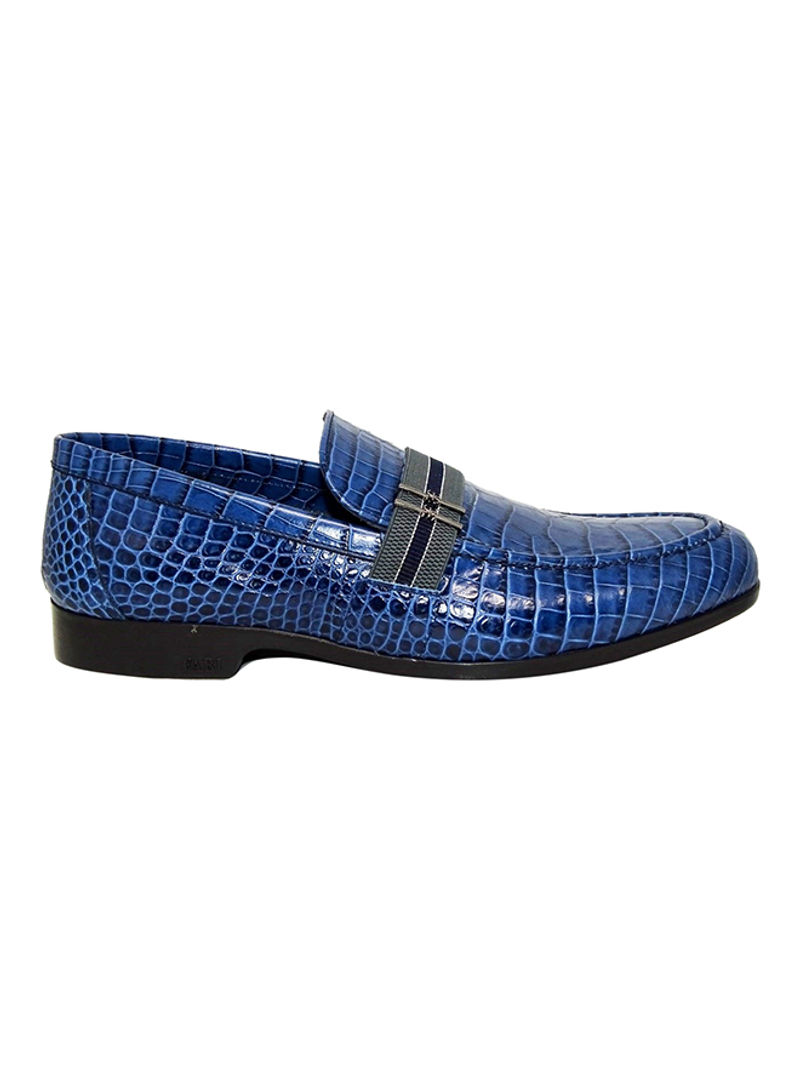Men's Textured Slip-On Shoes Blue