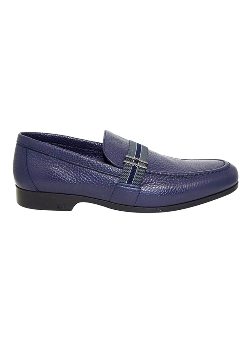 Men's Textured Slip-On Shoes Navy