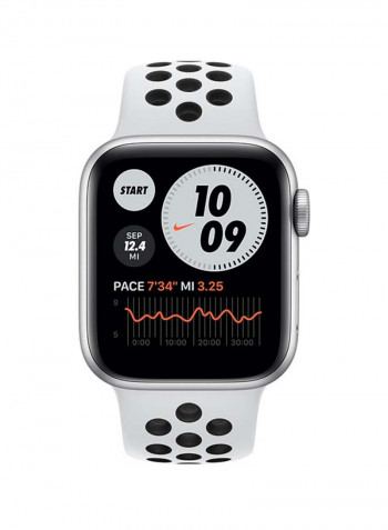 Watch Nike Series 6-40 mm (GPS + Cellular) Silver Aluminium Case with Nike Sport Band Pure Platinum/Black