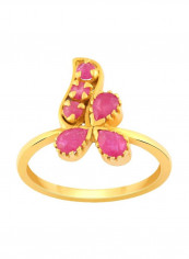 22 Karat Yellow Yellow Gold Precia Gemstone Studded Ring