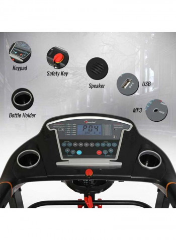 Fitness Semi-Auto Lubrication Motorized Treadmill 160x75.5x31cm
