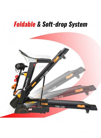 Fitness Semi-Auto Lubrication Motorized Treadmill 160x75.5x31cm