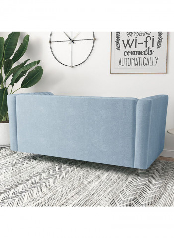 Catriona 2 Seater Fabric Sofa Light Blue
