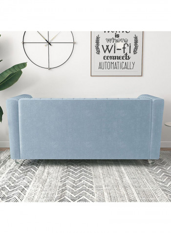 Catriona 2 Seater Fabric Sofa Light Blue