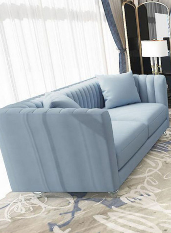 Catriona 2 Seater Fabric Sofa Light Blue