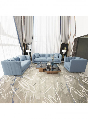 Catriona 2 Seater Fabric Sofa Light Blue