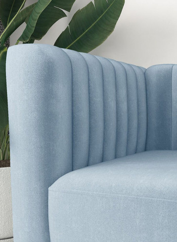Catriona 2 Seater Fabric Sofa Light Blue