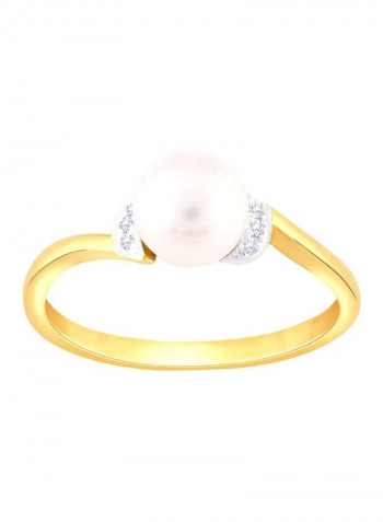 18 Karat Gold Mine Diamond Ring